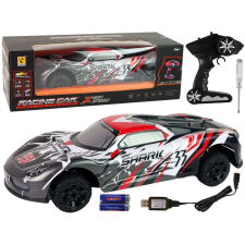 Lean Toys Sportautó R/C 1:8 szürke fehér 14143 makett