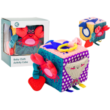 Lean Toys Szenzoros kocka Tengeri állatok Zizegése Interaktív Oktató készségfejlesztő