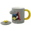 Lean Toys Szürke Dinosaur Infuser bögre 400 ml