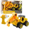 Lean Toys Távirányított csavarhúzó RC exkavátor sárga 2 az 1-ben