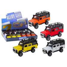 Lean Toys Terepjáró autó 1:32 Fények Hangok Hajtás Nyíló ajtók Fém autópálya és játékautó