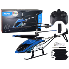 leantoys Alumínium RC Helikopter 2.4G kék, 26 perces repülés 16347 távirányítós modell