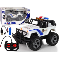 leantoys Autó RC Rendőrség Dzsip 1_14 Távirányítású Fényhatások (12097) autópálya és játékautó