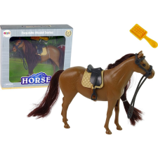 leantoys Barna Sörény Fésülködő Lófigura 13113 (13113) játékfigura