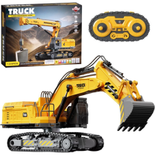 leantoys Caterpillar Kotrógép Diy RC Távirányító 133El (24715) autópálya és játékautó