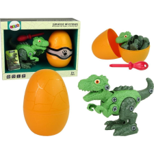 leantoys Dinoszaurusz Tyrannosaurus Rex Készlet - Tojással, DIY Csavarhúzóval, Zöld (10415) barkácsolás, építés