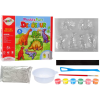 leantoys DIY Festőkészlet Dinoszauruszok Gipsz Mágnesek 10918 (10918)