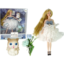 leantoys Emily A Virágos Macska Baba (13918) plüssfigura