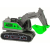 leantoys Építőipari Jármű Zöld Kotrógép Súrlódó Hajtás 15417 (15417)