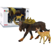 leantoys Erdei Állatok Jávorszarvas Figurakészlet - 2 db (12315)