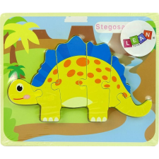 leantoys Fa Puzzle Dinoszaurusz Stegosaurus Sárga 10341 (10341) puzzle, kirakós