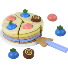 leantoys Fa Torta Tortadarabok 8 Db. 15027 (15027) konyhakészlet