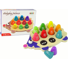 leantoys Fából Készült Oktató Süni 10 Gyalog Színes (15893) oktatójáték