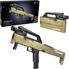 leantoys FMG9 Összecsukható Puska Habdarts Töltényhüvelyek Zseblámpa Fegyver 24737 (24737) katonásdi