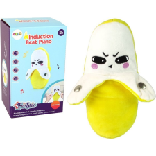 leantoys Interaktív Plüss Zenélő Banán - 22 cm, Sárga (15361) kreatív és készségfejlesztő