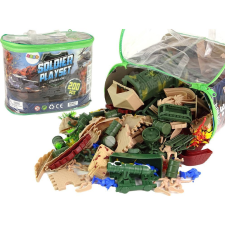 leantoys Katonai Figurakészlet - Fegyverekkel, Járművekkel, 200 db (15678) katonásdi