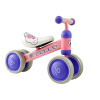 leantoys Kerékpár pedálok nélkül, dupla kerekekkel, gyerekeknek, Pink Bello MCT 5262