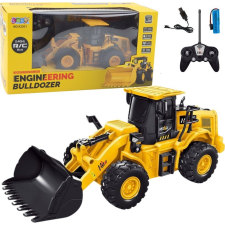 leantoys Kotrógép Buldózer Távirányító RC 2.4G 6Ch Sárga (22700) autópálya és játékautó