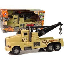 leantoys Közúti Autóvontató Teherautó - 1:10, Barna (9849-uniw) autópálya és játékautó