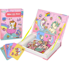 leantoys Mágneses Puzzle Book Egyszarvúak Puzzle Kártyák (10895) puzzle, kirakós