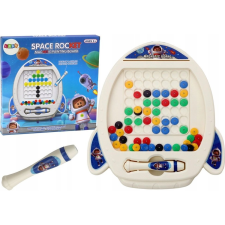 leantoys Mágneses Tábla Space Rocket 7 Designs Pen 17785 (17785) készségfejlesztő