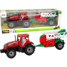 leantoys Mezőgazdasági Traktor - Piros Permetezővel (14836) autópálya és játékautó