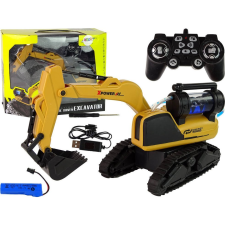 leantoys Nagy Távirányítású Caterpillar Kotrógép Sárga (15157) autópálya és játékautó