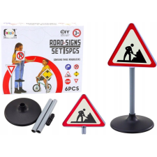 leantoys Nagy Útmunkákra Figyelmeztető Tábla 70 cm 20643 (20643) oktatójáték