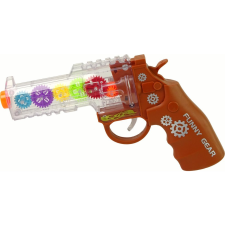 leantoys Pisztoly Színes Fények Hang Barna 15845 (15845) katonásdi