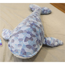 leantoys Plüss Bálna - 110 cm, Szürke (16395) plüssfigura