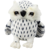 leantoys Plüss Kis Bagoly Kabala Plüss Játék Fehér Fekete Pöttyös 15Cm – 22468 (22468)