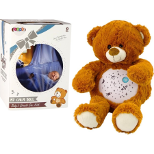 leantoys Plüss Mackó Alvó Éjszakai és Nappali Üzemmód Barna (18052) plüssfigura