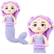 leantoys Plüss Sellő Korallokkal Ölelnivaló Játék Lila 32cm – 22517 (22517) plüssfigura