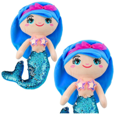 leantoys Plüss Sellő Ölelnivaló Játék Flitter Kék 30cm – 22521 (22521) plüssfigura