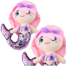 leantoys Plüss Sellő Ölelnivaló Játék Flitter Kétszínű Lila 28cm – 22522 (22522) plüssfigura