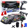leantoys RC Drift Car Versenyautó Fekete Szénszálas 30km/h 1_16 (22922)