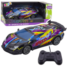leantoys RC Távirányítós Sportautó LED Lámpákkal Lila 1:22 – 23052 (23052) távirányítós modell