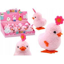 leantoys Rózsaszín Ugró Tyúk Felhúzó Tyúk Virággal 17608 (17608) készségfejlesztő
