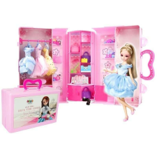 leantoys Ruha Lelia baba MCT 7358 ruhásszekrénnyel és kiegészítőkkel baba