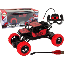 leantoys Távirányítású Terepjáró Autó R/C 1_18 Piros (15153) autópálya és játékautó