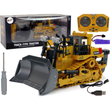 leantoys Távirányítós Buldózer 2.4 G Távirányítós Mozgó Vödör (12571) autópálya és játékautó