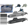 leantoys Tengerészeti Tengeri Lövészhajó Készlet Bombázó Repülőgépek (13353)