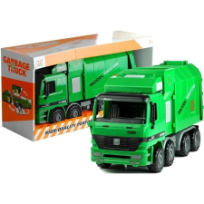 leantoys Zöld Szemetesautó Nagyméretű Nyitható Csíptethető Szemetesláda (554276) autópálya és játékautó