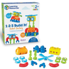 Learning Resources - 1-2-3 Build It!™ - Robotépítő készlet kicsiknek barkácsolás, építés