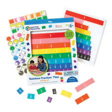 Learning Resources Rainbow Fraction Tiles With Tray Learning Resources LER 0615 (LER 0615) kreatív és készségfejlesztő