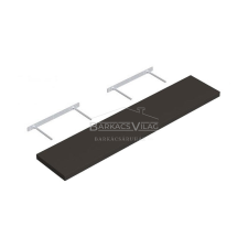  Lebegő polc 118 x 23,5 cm fekete bútor