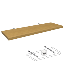 Lebegő polc bükk 80 cm x 25 cm x 2,5 cm bútor