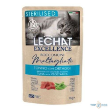 Lechat Excellence 85g Adult Steril Tonhal és Zöldség Alutasakos macskaeledel macskaeledel