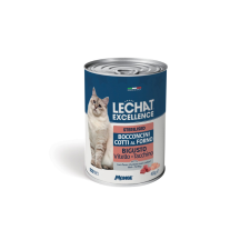LeChat Excellence Steril Lazac-csirke nedveseledel konzerv 400g macskaeledel