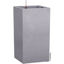 Lechuza Canto Stone 40 high oszlopkaspó kőszürke 40 cm x 40 cm kerti dekoráció